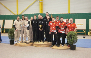 L'équipe Hommes Arc à poulies Championne de Bretagne 2014